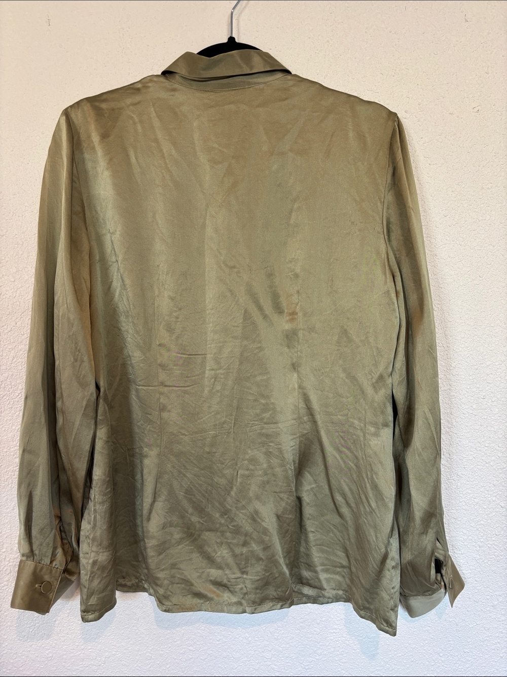 Vtg SILK poplin blouse‎ - Picture 5 of 6